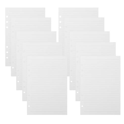 KALLORY A5 Lined Paper Refills for Binder Notebook – 225 Sheets Loose Leaf Planner Filler Paper, College Ruled Inserts for Daily Journal and Diary Use