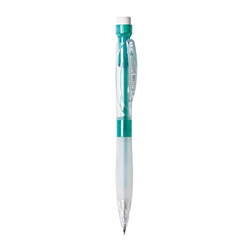 BIC Velocity Max Mechanical Pencils, With Colorful Barrel, Medium Point (0.7mm), 2-Count Pack Mechanical Pencils With Erasers and Lead Refills - size: 2 Count (Pack of 1), style: Thick Point
