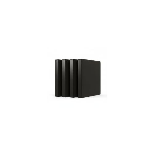 Staples 1" 3-Ring View Binder, Black, 4/Pack - color: Black, size: 4 Pack, style: 1'' Inch