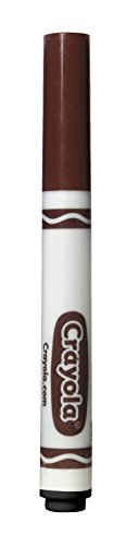 Crayola Broad Line Markers, Brown, 12 Count Bulk Markers - color: Brown