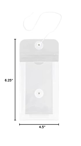JAM PAPER Plastic Envelopes with Button & String Tie Closure - 4 1/4 x 6 1/4 - Clear - 12/Pack - color: Clear, size: 4 x 6
