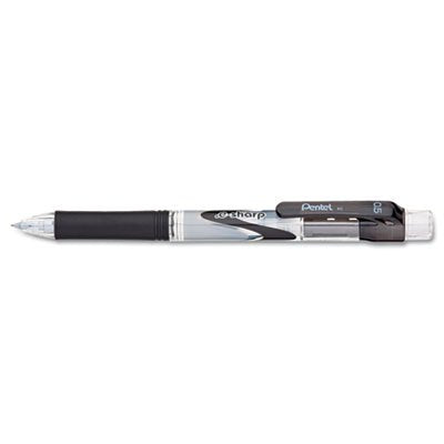 Pentel E-Sharp Mechanical Pencil, 0.50 mm, Black Barrel, Dozen Box (AZ125A) - color: Black, size: 1 Count (Pack of 1)