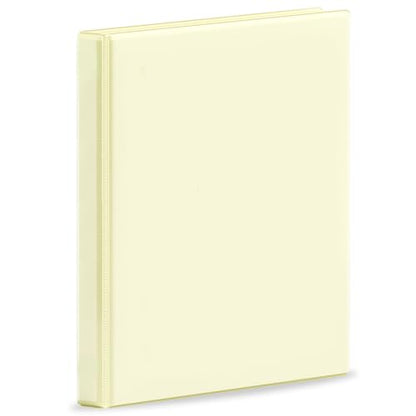 SUNEE 3 Ring Binder, 1/2 Inch D Ring, Clear View PVC-Free (Fit 8.5x11 Inches), Green, 1 Pack - color: Yellow, size: 0.5 Inch, style: 1 Pack