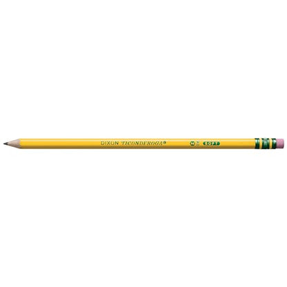 Ticonderoga Wood-Cased Pencils, Pre-Sharpened, #2 HB Soft, Yellow, 30 Count - size: 30 Count (Pack of 1)