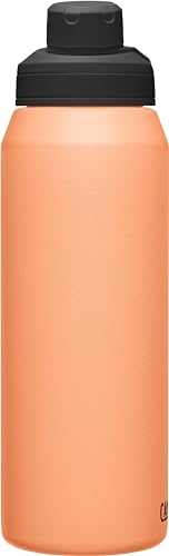 CamelBak Chute Mag Vacuum Insulated Stainless Steel Water Bottle, Magnetic Leak‑Resistant Cap for Everyday Hydration - color: Desert Sunrise, size: 32 Ounces