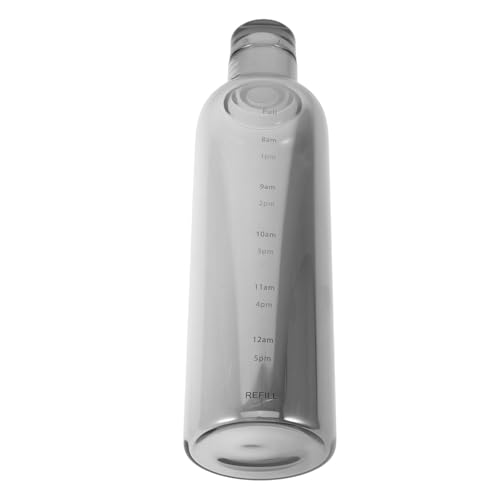 SHINEOFI Fitness Water Bottle 500ml Heat-resistant Glass Jug with Time Scale for Hydration Reminder Portable Sports Water Jug for Students and Outdoor Use