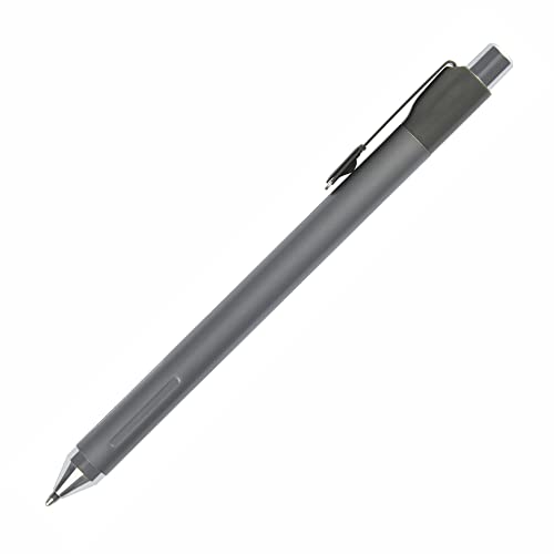 TUL® Fine Writing Solid Metal Barrel Ballpoint Pen With 2 Refills, Medium Point, 1.0 mm, Silver Barrel, Assorted Ink Colors