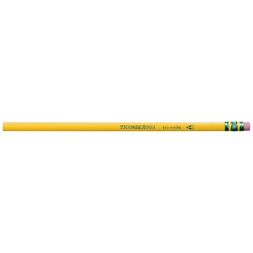 Dixon Ticonderoga Ticonderoga Wooden Pencil, 0.7mm, #2 Soft Lead, 8/Pack (13852) (X13852)(Pack of 8) - size: 1 Count (Pack of 8)