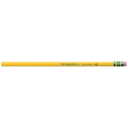 Dixon Ticonderoga Ticonderoga Wooden Pencil, 0.7mm, #2 Soft Lead, 8/Pack (13852) (X13852)(Pack of 8) - size: 1 Count (Pack of 8)
