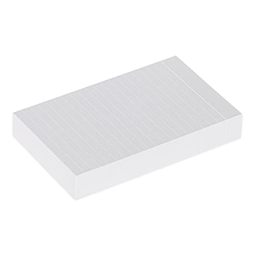 Home Advantage Light Gray Double Sided Vertically Ruled White Mini Index Cards, White Lined, Note Cards (3-x-5)