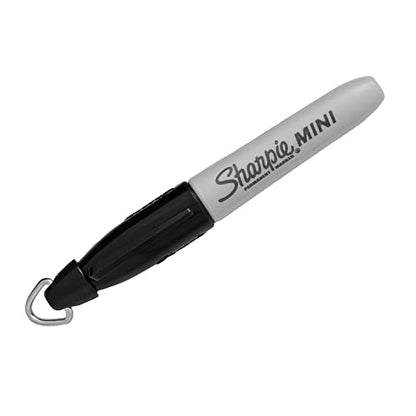 Sharpie Permanent Mini Markers, Fine Point, Black, 72 Count - Pocket Size, Keychain Clip for Badge, Nurse, Golf & Travel Use