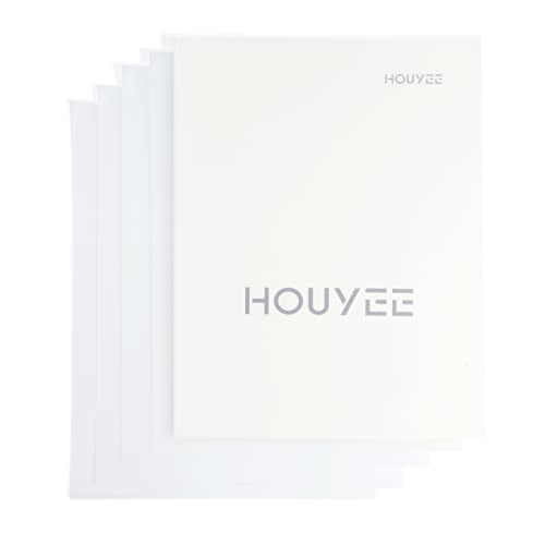HOUYEE 20 Pack 15 Mil PVC Binding Presentation Covers, Frost Clear Report Covers, Letter Size, 8.5x11 Inches (15 Mil, 20P Frost Clear) - size: 15 Mil, 20P(frost clear)
