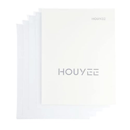 HOUYEE 20 Pack 15 Mil PVC Binding Presentation Covers, Frost Clear Report Covers, Letter Size, 8.5x11 Inches (15 Mil, 20P Frost Clear) - size: 15 Mil, 20P(frost clear)