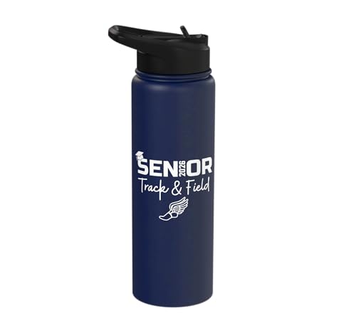 Track & Field Senior 2026 Graduation Class Of 2026 Graduate Stainless Steel Insulated Water Bottle