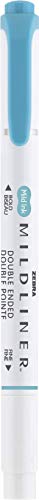 Zebra Pen Mildliner Dual-Tip Highlighters, Broad and Fine Tips, Ideal for Bible Highlighting, No Bleed, School Supplies, Teacher Supplies, and Office Supplies, Mild Smoke Blue Ink, 12-Pack (78420upc) - color: Smoke Blue