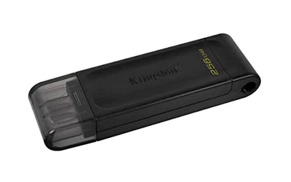 Kingston DataTraveler 70 256GB USB-C Flash Drive | USB 3.2 Gen 1 | DT70/256GB, Black