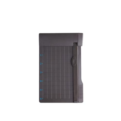 Paper Cutter Mini Paper Trimmer Guillotine Cutter 6 Inch (160mm) Grid Line Panel Scale Paper Cutter for Craft Paper Photo and Cardstock Label Craft Supplies for Office Home School (Dark Grey) - color: Dark Grey