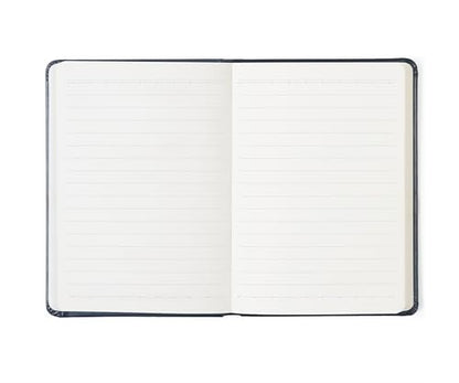 A6 Lined Hardcover Notebook, 100 GSM Paper, Rose Tan | Soft-touch Alpha3 PU cover, lay-flat sewn binding, elastic closure, compact for meetings, planning, and notes on the go - color: Rose Tan, size: A6