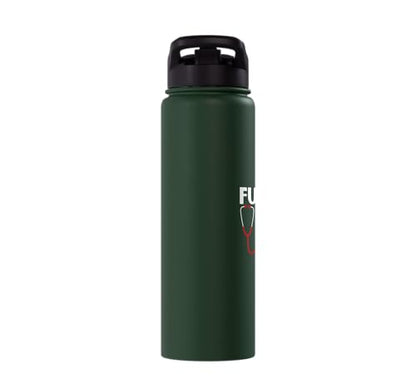 Future RN Nurse Nursing Student Registered Nurse In Training Stainless Steel Insulated Water Bottle - color: Dark Green