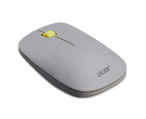 acer Vero 3 Button Mouse | 2.4GHz Wireless | 1200DPI | Made with Post-Consumer Recycled (PCR) Material | Certified Works with Chromebook | Gray - color: Vero Gray