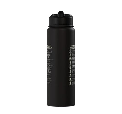 Famous Math Equations Physics Science History Teacher Stainless Steel Insulated Water Bottle