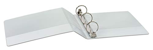 Cardinal 2 Inch 3 Ring Binders, White, 4 Pack, Round Ring Binder, Holds 475 Sheets, PVC Free, Customizable Covers, 2 Pocket View Binders for Office and School Organization - size: 2-Inch