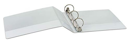 Cardinal 2 Inch 3 Ring Binders, White, 4 Pack, Round Ring Binder, Holds 475 Sheets, PVC Free, Customizable Covers, 2 Pocket View Binders for Office and School Organization - size: 2-Inch