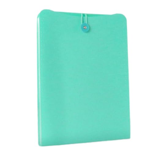 Vertical Expanding Accordion Folder with 7 Pockets Paperwork Organizer Document Wallet Briefcase Business File Organizer Bag A4 Letter Size Elastic Rope Closure Green - color: Green