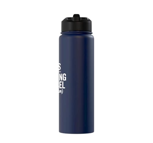 Tears of My Opposing Counsel Funny Lawyer Graduate Stainless Steel Insulated Water Bottle - color: Navy Blue