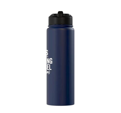 Tears of My Opposing Counsel Funny Lawyer Graduate Stainless Steel Insulated Water Bottle - color: Navy Blue