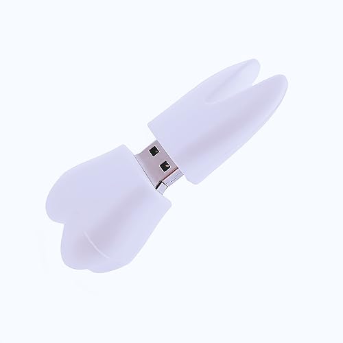 128GB Cartoon Lovely Tooth USB Flash Drive Pendrive Cute Novelty Memory Stick - color: Tooth, size: 128GB