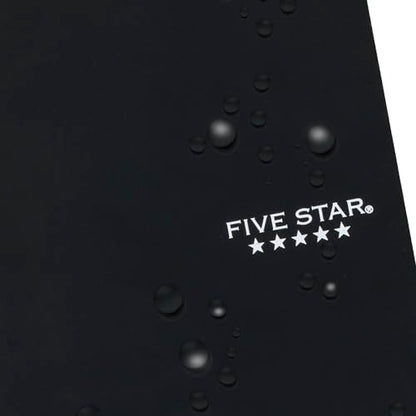 Five Star Spiral Notebook, 2 Subject, College Ruled Paper, 6" x 9-1/2", 80 Sheets, Fights Ink Bleed, Water Resistant Cover, Black (840029AA2-ECM), (Pack of 12) - color: Black, size: Pack of 12