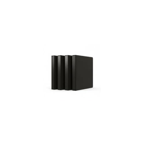 Staples 1/2" 3-Ring Non-View Binder, Black, 4/Pack - color: 4 Pack, size: 0.5" Inch, style: Black