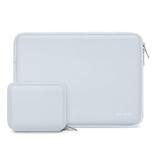 MOSISO Laptop Case 13.3 inch, 13-13.3 inch Laptop Sleeve Bag Compatible with MacBook Air/Pro 13/Pro 14 M5 M4 M3 M2 M1, HP Dell ASUS Lenovo, Neoprene Computer Sleeve Bag with Small Case, Baby Blue - color: Baby Blue, size: 13.3 inch