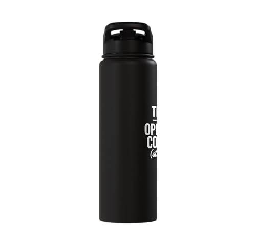 Tears of My Opposing Counsel Funny Lawyer Graduate Stainless Steel Insulated Water Bottle - color: Black