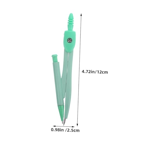 3 Sets Metal Math Compasses for Students Geometry Circle Drawing Tools with Non-Slip Handle Hard Tip for Precise Drafting and Art Design Stationery Kit