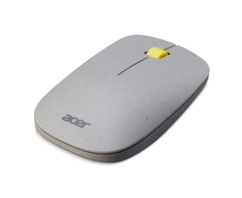 acer Vero 3 Button Mouse | 2.4GHz Wireless | 1200DPI | Made with Post-Consumer Recycled (PCR) Material | Certified Works with Chromebook | Gray - color: Vero Gray