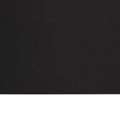 LUXPaper 9" x 12" Presentation Folders | Two Pocket | Black Linen | 100lb. Cover | 10 Qty - color: Black Linen