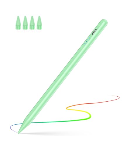 CMARS Pen for iPad 11th 10th Gen, Fast Charge for Pad Pencil with Palm Rejection, Digital Pens for 2018-2026 Apple iPad 6-11th Gen/A16, Pro 13"/12.9"/11”/M4/M5, Air 3/4/5/M2/M3/M4, Mini 5/6 -Green - color: Green