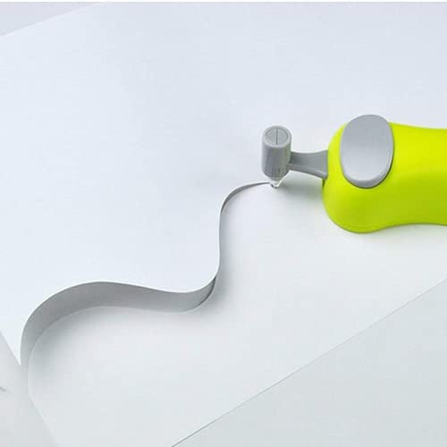 HARAC Handheld Paper Cutter, Japanese Kids Safe Hand Paper Trimmer Tool for Craft, Scrapbook, Office, Classroom, Made in JAPAN, Green - color: Green