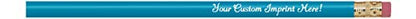 Personalized Pencils Round Custom Imprinted with your Name - Text - Logo - Message- 12 pkg - Includes Personalization- Customizable - Great Gift Idea (Dark Turquoise) - color: Dark Turquoise