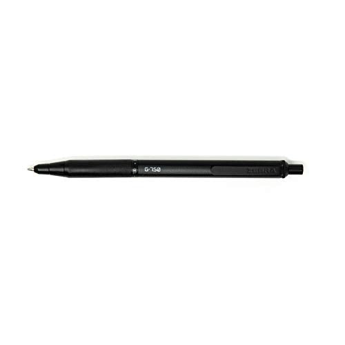 Zebra Pen – STEEL Series Premium Gel Pen – G-750 Retractable, 0.7mm Medium Point Black Ink, Rapid Dry Ink, Comfort Knurled Grip, Black Brass Barrel, Refillable, Japanese Craft Detail, 1-Pack (49811) - color: Black A, size: 1 Count (Pack of 1)