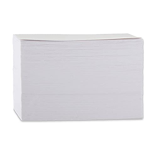 Amazon Basics Heavy Weight Ruled Index Cards for Studying and Note Taking, White, 3" x 5", 300 Count (Pack of 24) - size: 100 Count (Pack of 24), style: Ruled, 3x5, 300 Count