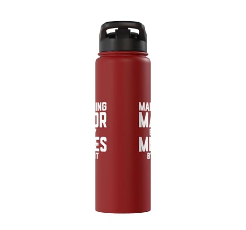 Marketing Major By Day Memes By Night Marketer Joke Student Stainless Steel Insulated Water Bottle - color: Red