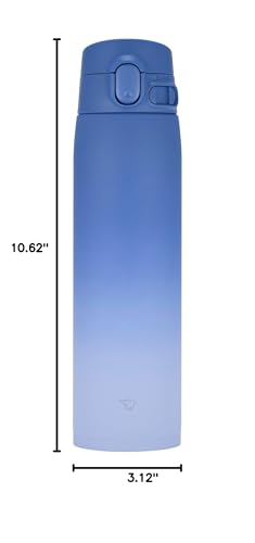 Zojirushi SM-VH72-AZ GoCafe Insulated Stainless Steel Mug, 24-Ounce (.72 liter), PFAS-free & BPA-free - color: Blue Ai, size: 24 Ounces