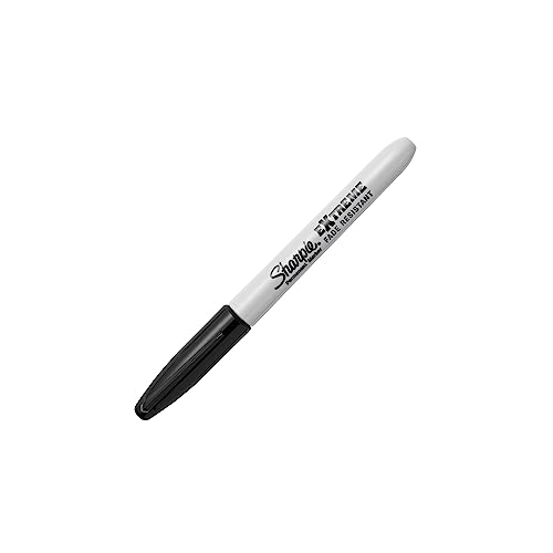 Sharpie Extreme Permanent Markers, Fine Point, Black, 12 Count - Fade Resistant - size: 1 Count (Pack of 12)