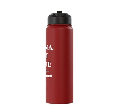 Magna Cum Laude Class Of 2026 Distinction Degree Graduation Stainless Steel Insulated Water Bottle - color: Red