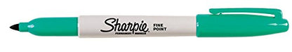 Sharpie Permanent Markers | Fine Point for Bold Details | Assorted Colours | 12 Count