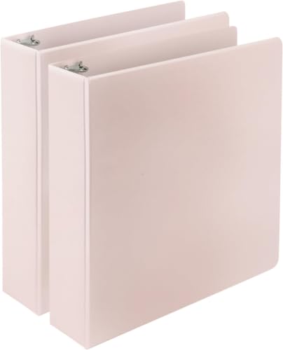 Samsill Plant-Based 2 Inch Durable D-Ring, View Binder, Eco-Friendly, USDA Certified Biobased, Rose, 2 Count (Pack of 6) - color: Rose, size: 2-Inch (Pack of 6), style: 2 Pack