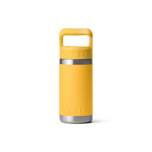 YETI Rambler Jr. 12 oz Kids Bottle, with Straw Cap - color: Alpine Yellow
